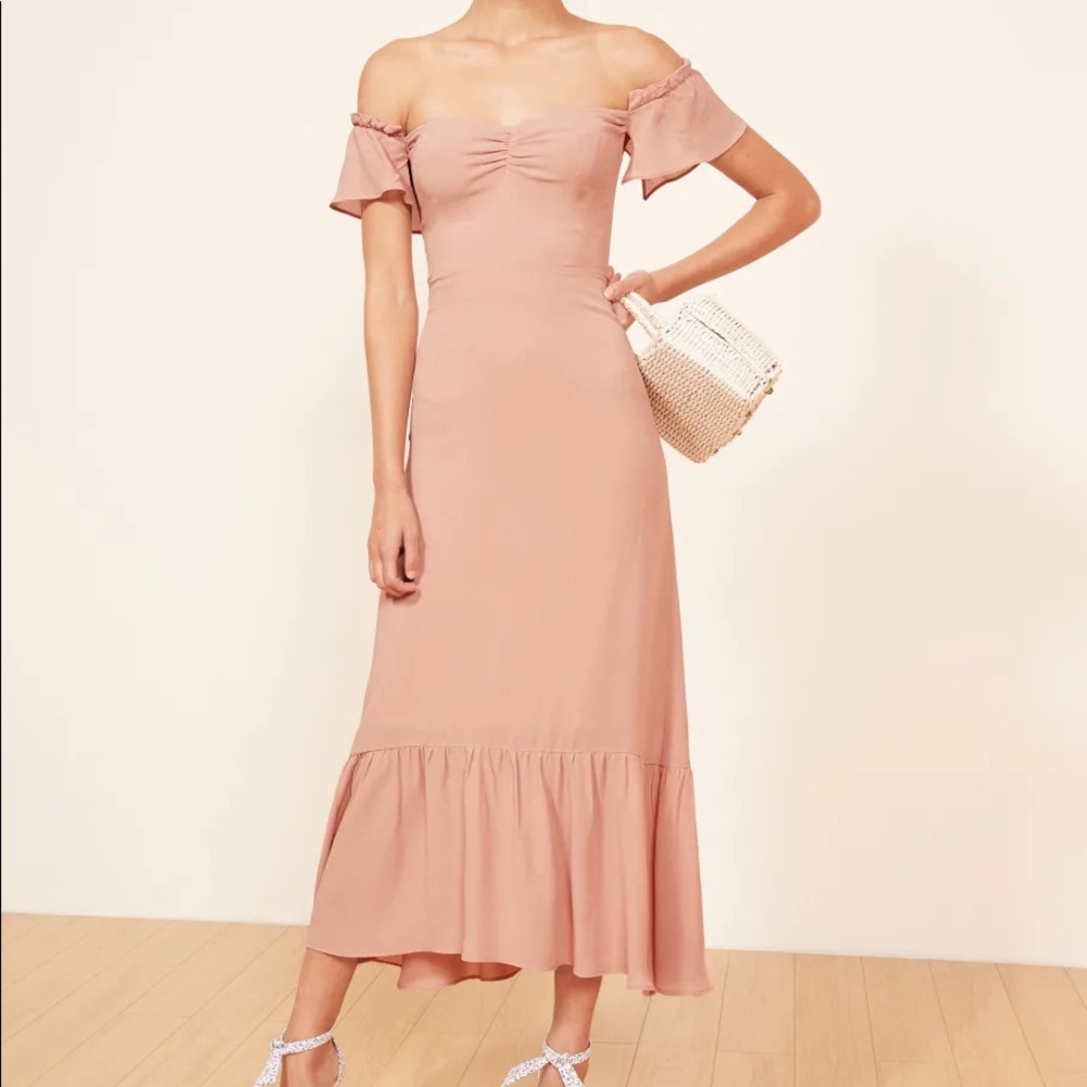 Reformation Butterfly Dress Blush